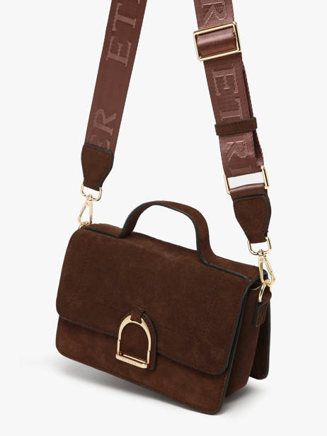 Crossbody Bag S Altesse Suede Etrier Brown altesse suede EASU048S other view 2